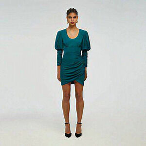 NWT Self-Portrait‎ Puff Sleeve Mini Dress Women Size 4